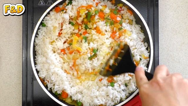 Рис с овощами и курицей. Пошаговый рецепт вкусного ужина. смотреть онлайн