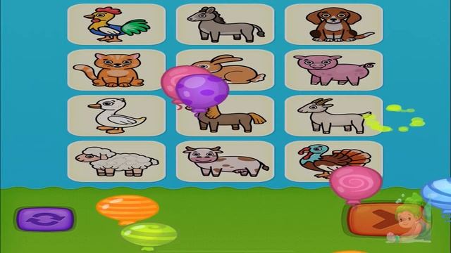 Flashcards for Kids by Bimi Boo - Animals, Home, and Veggies! смотреть онлайн