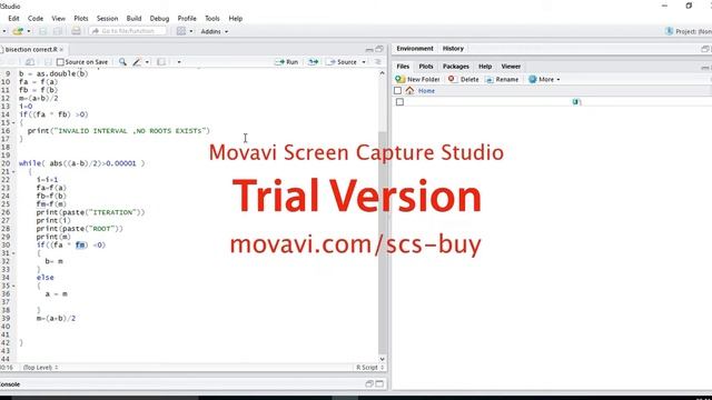 BISECTION METHOD IN R LANGUAGE смотреть онлайн