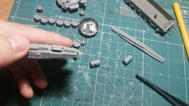 Сборка модели танка т-72 В, 1/72, Modollecelct, часть 4