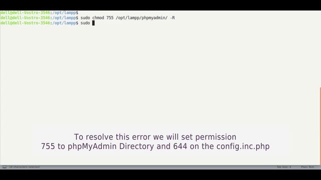 UBUNTU: PhpMyAdmin “Wrong permissions on configuration file, should not be world writable!” смотреть онлайн