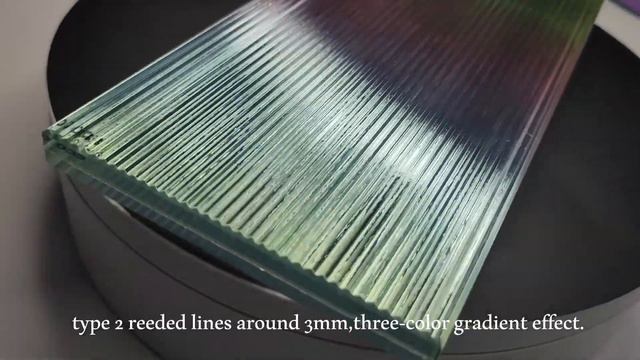 New decorative gradient reed laminated glass with mirror back. introduce смотреть онлайн