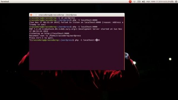 how to stop services running on port 8000 linux