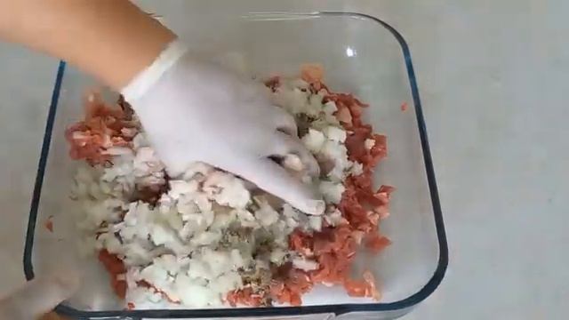 Манты сиыр етімен манты с говядиной