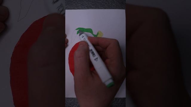 Яблоко. Рисунок. #shorts смотреть онлайн