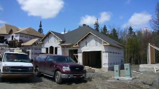 строительство дома в Канаде (облицовка камнем)