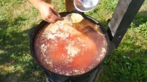 Украинский Борщ в узбекском казане. "Сеня в деле"