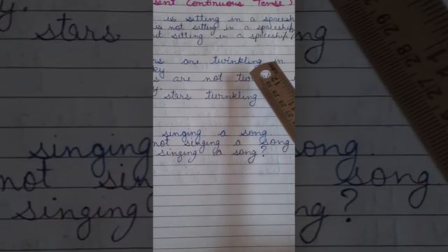 Change into negative and Interrogative (Present Continuous tense) смотреть онлайн
