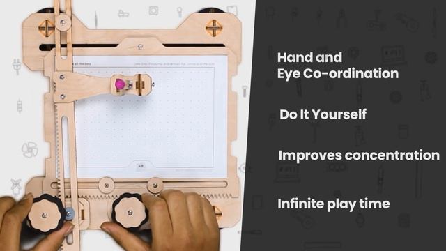 X Y Plotter / Sketching Machine - Working video. смотреть онлайн