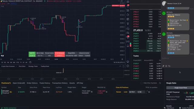Python Binance - Future Bot Trade BTC/USDT Example смотреть онлайн