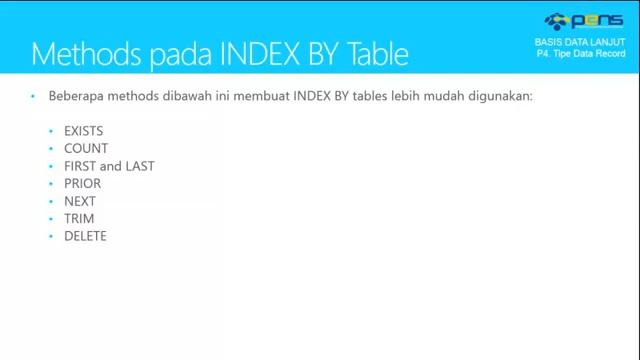 Basis Data Lanjut Oracle: Praktikum 4 - Tipe Data Record смотреть онлайн