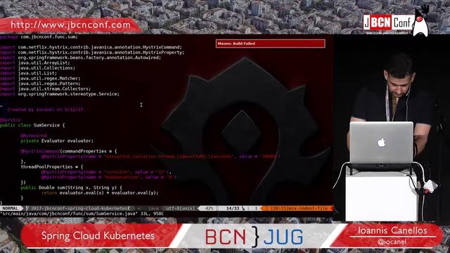 Spring Cloud Kubernetes - by Ioannis Canellos at JBCNConf'17 смотреть онлайн