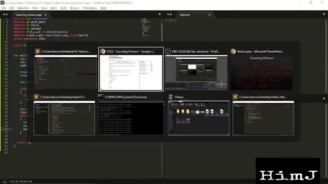 Counting Divisors: Implementation смотреть онлайн