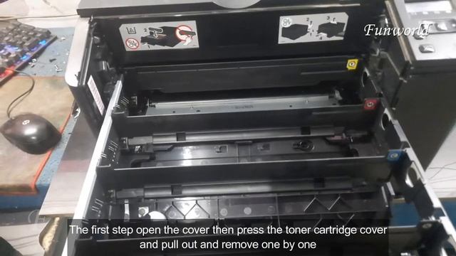 How to remove the hp laserjet pro 200 calor M251n printer toner cartridge смотреть онлайн