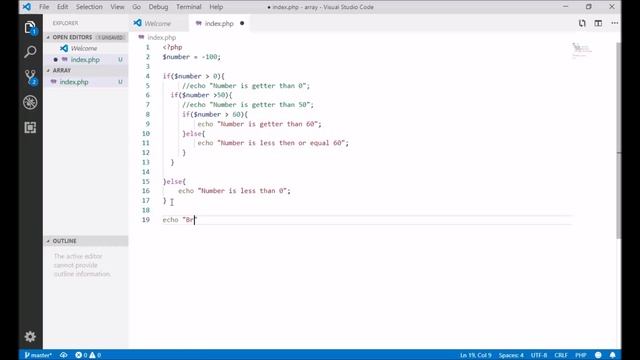 Php Programming (Nested if.....else) Tutiorial Bangla смотреть онлайн