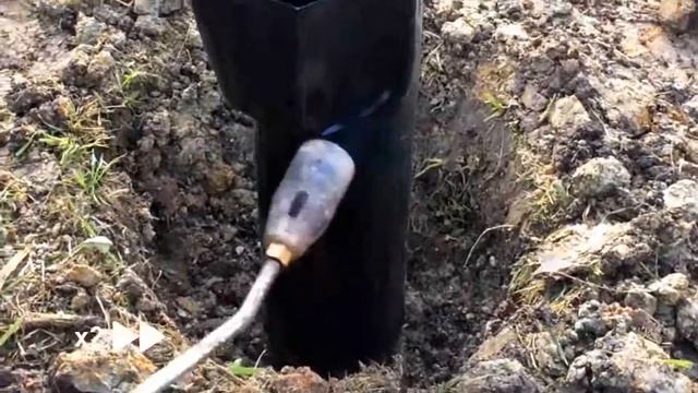 Установка термоусадочной трубы на ствол винтовой сваи смотреть онлайн