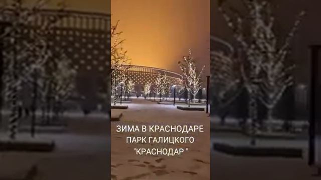 ЗИМА в Краснодаре, парк Галицкого! смотреть онлайн