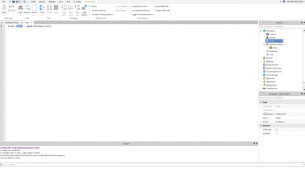 ROBLOX Туториал по скриптам 1# (lua)