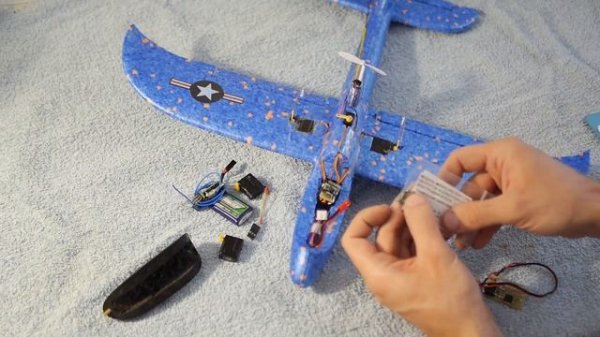 Переделал детский планер на радиоуправление / Chuck glider RC conversion