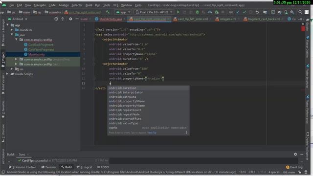 【ANDROID STUDIO】 Card Flip смотреть онлайн
