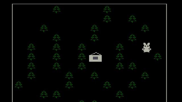 Вектор-06Ц, игра на Бейсике ''Заяц'' (Vector-06C, Basic Game Rabbit)