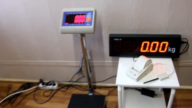 Весы "Здоровье", внешний дисплей и принтер этикеток DATECS на радиосвязи смотреть онлайн