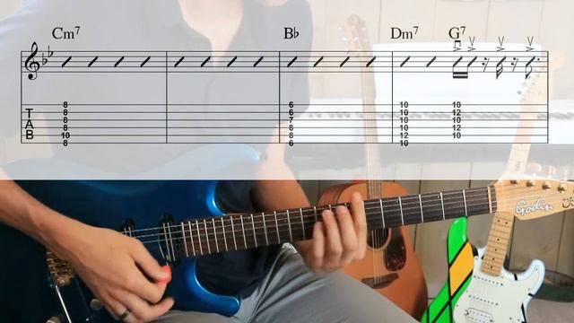 Barry White - Let the Music Play [TABS in video guitar cover] смотреть онлайн