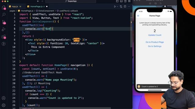 #16 How to useEffect Hook in React Native #reactnative #hook #useeffect смотреть онлайн