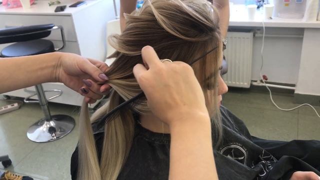 Низкий пучок на узлах / Мастер-класс Aannagoldstudio смотреть онлайн