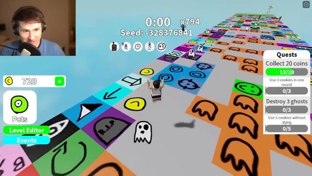 CAN I SURVIVE ROBLOX DON’T STEP ON TILES? смотреть онлайн