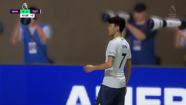 Fifa 23 Симуляция реального матча. Брайтон против Тоттенхэма смотреть онлайн
