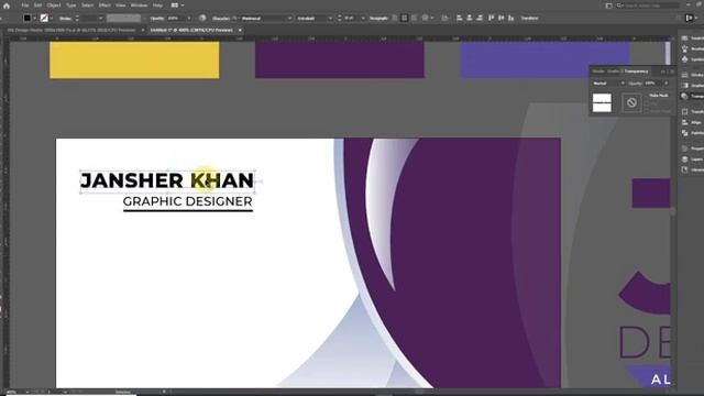 Adobe Illustrator - Business Card Design смотреть онлайн