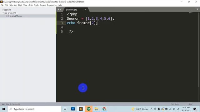 Belajar PHP Dasar Membuat Program Pengulangan Array Multidimensi Dengan PHP - Praktikum 15 смотреть онлайн