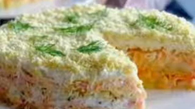 ПРАЗДНИЧНЫЙ САЛАТ "МИМОЗА" С ГОРБУШЕЙ РЕЦЕПТ ПРИГОТУВАННЯ В ОПИСАХ смотреть онлайн