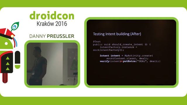 #droidconPL2016 - Danny Preussler 'Unittesting without Robolectric' смотреть онлайн