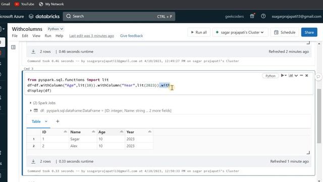 withColumn vs withColumns in Apache Spark| Databricks | смотреть онлайн
