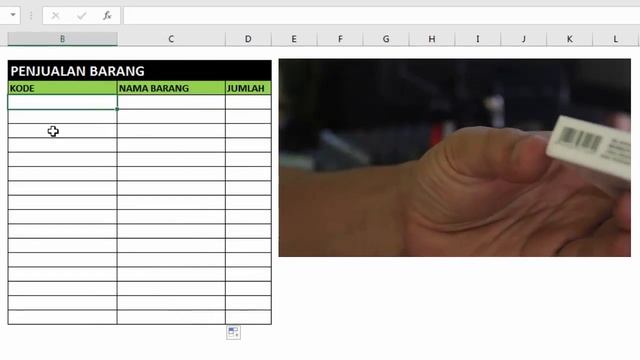 Input Barcode Lewat Scanner di Excel смотреть онлайн