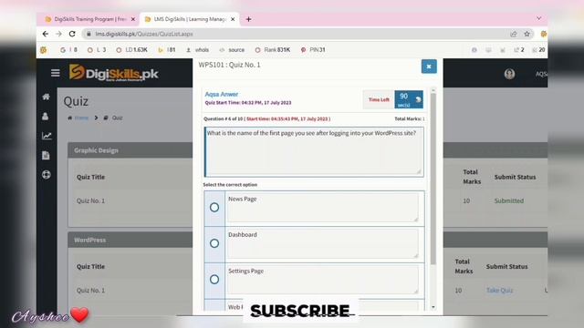 #wordpress Digiskills WordPress Quiz 1 Batch 05 | dstp 2.0 batch 05 WordPress quiz 1 solution смотреть онлайн