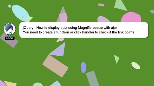 jQuery : How to display quiz using Magnific-popup with ajax смотреть онлайн