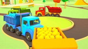 Helper Cars for Kids Learn Colors for Children: Street Vehicles Trucks & Race Cars
