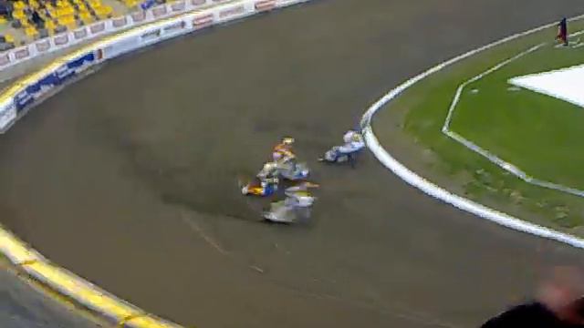 Wypadek - Masakra Unibax Toruń - Wybrzeże Gdańsk Lotos Pedersen Maxim Bogdanow bieg 13 смотреть онлайн