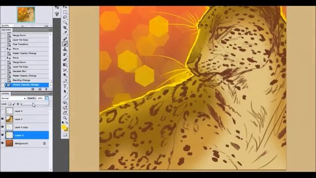 Leopard Speedpaint // Photoshop смотреть онлайн