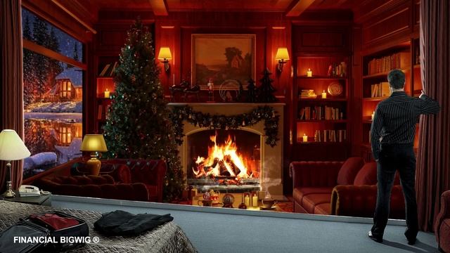 Медитация. Уютный дом, теплый камин, новогодняя елка, спокойствие и безмятежность ASMR. смотреть онлайн