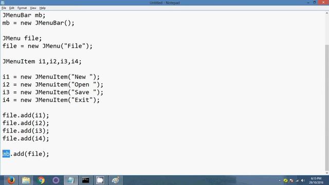 JAVA Swing : Text Editor part-2 смотреть онлайн