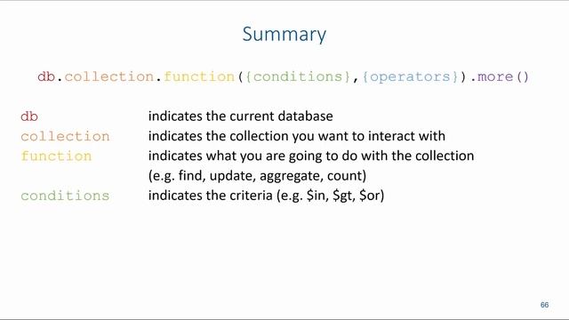 NoSQL: Summary in MongoDB смотреть онлайн