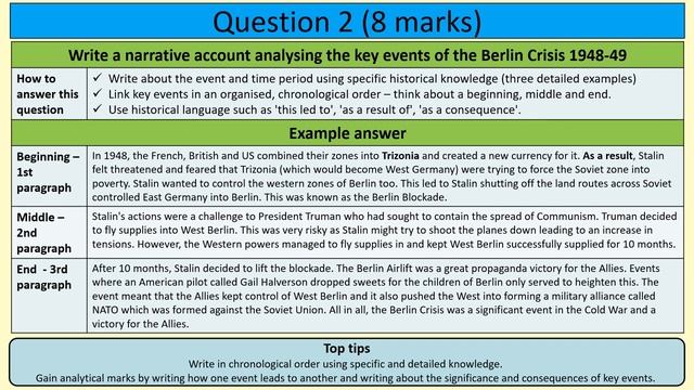 EdExcel GCSE History Superpower Relations (Cold War) - Exam Walk Through смотреть онлайн