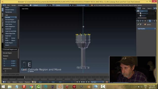 Blender: Modeling a Cutaway Rock and Roll Club (Part 2) смотреть онлайн