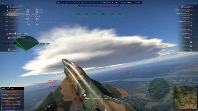 War Thunder | 16 km AIM-7E Sparrow kill | 5 kill match смотреть онлайн