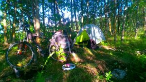 Конец дня в моём велопутешествии