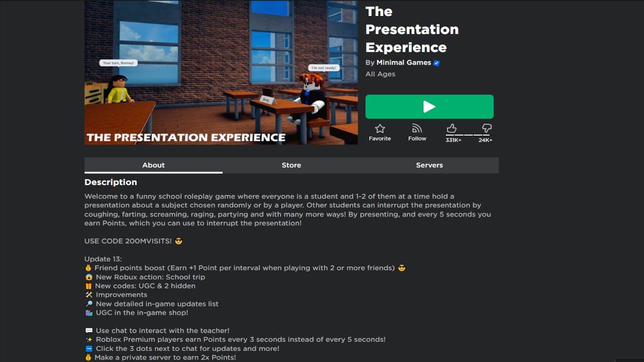 The Presentation Experience Roblox | gameplay Walkthrough #4 смотреть онлайн